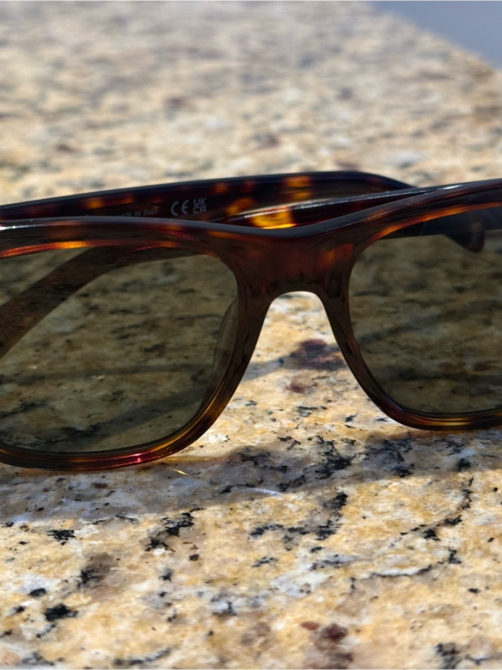 Celine Tortoiseshell Acetate Sunglasses with Dark Lenses - Picture 3 of 5